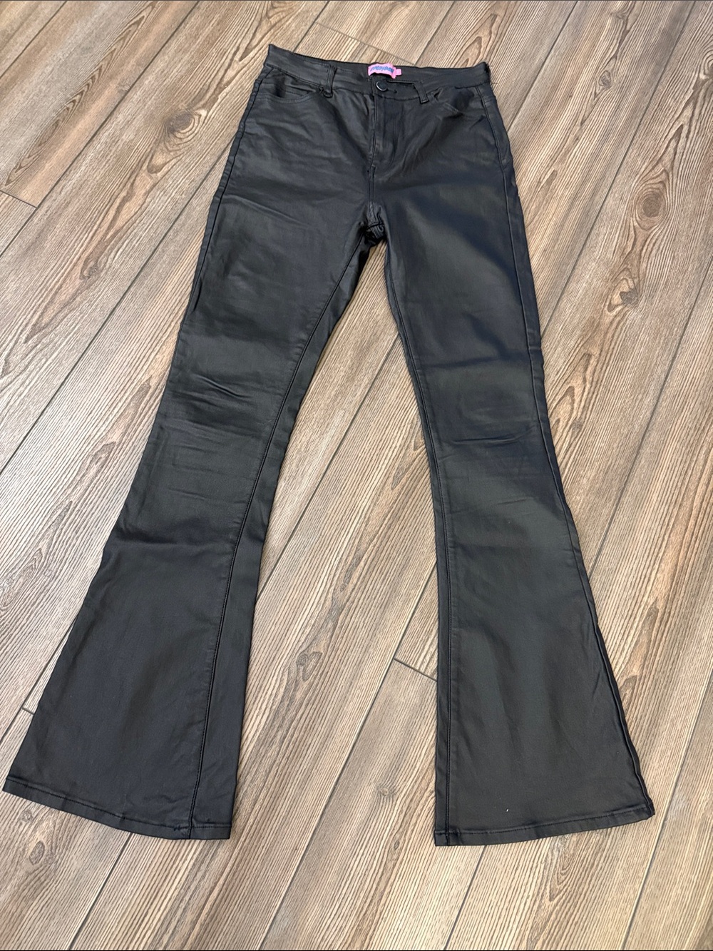 Edikted Black Boot Cut Flare Pants